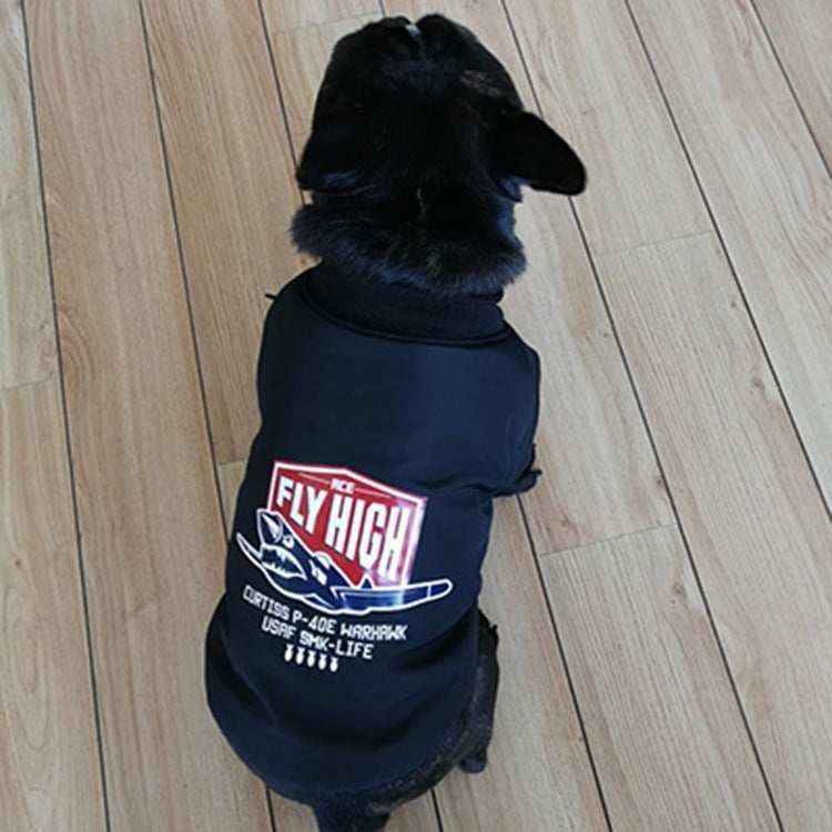 Cappotto per cani "Fly High" imbottito con pile e bottoni | DogModa by Dog Moda