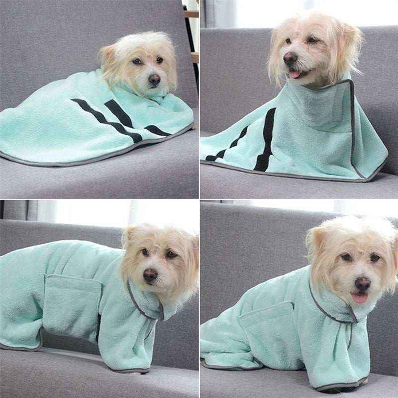 Accappatoio in Spugna per Cani e Gatti Assorbente e Morbido by Dog Moda