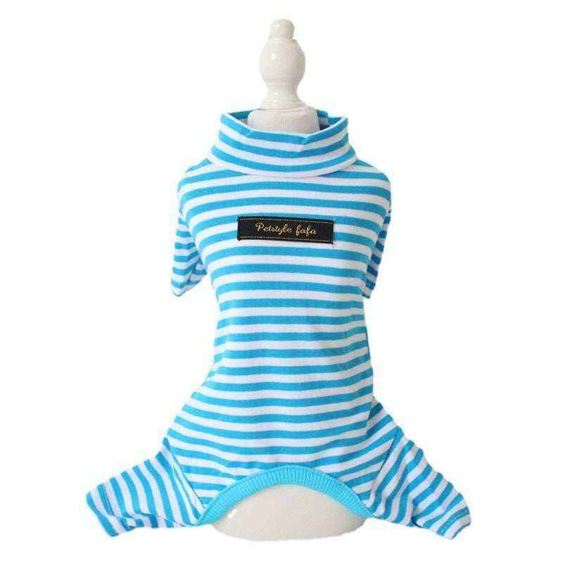 Tuta Pigiama per Cani a Righe con Quattro Zampine – Morbido Cotone by Dog Moda