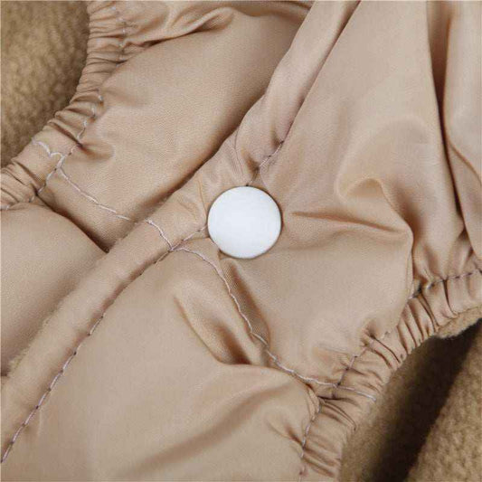 Piumino Impermeabile per Cani "Varsavia" | Elegante Beige e Nero by Dog Moda