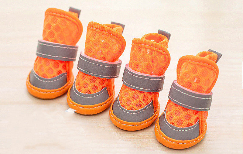 Set di quattro scarpe per cane "Runner Fluo"