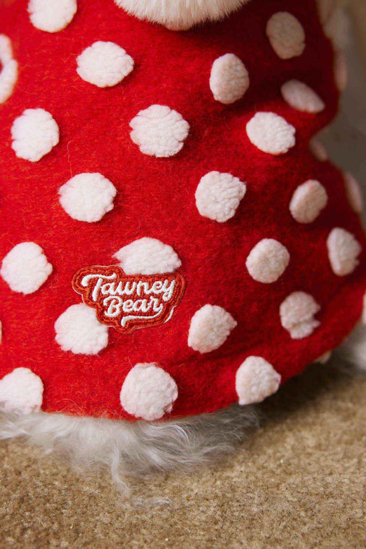 Cappottino rosso per cani a pois "Towney Bear" | DogModa by Dog Moda