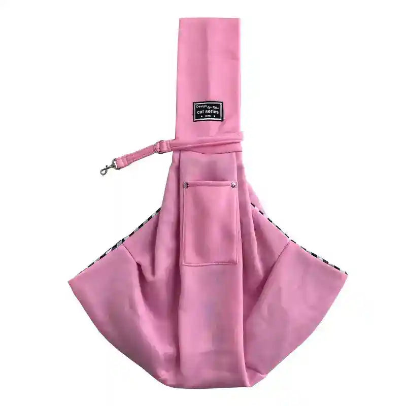 Borsa Trasportino Monospalla per Cani e Gatti con Guinzaglio di Sicurezza by Dog Moda