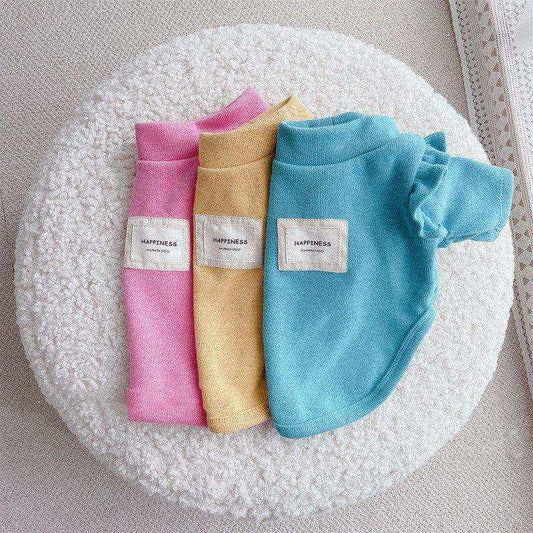 Maglia per Cane Happiness Stile Principessa - Blu Rosa Giallo by Dog Moda