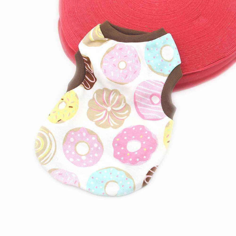 Maglietta in Cotone Smanicata per Cani – Fantasie Divertenti e Colorate - Dog Moda