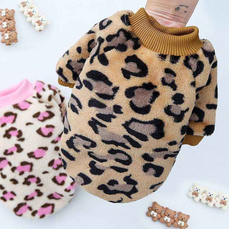 Felpina Leopardata per Cani "Baffo Pardo" - Stile e Comfort Selvaggio by Dog Moda