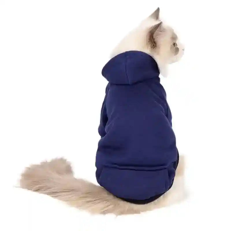 Maglia per Gatti con Cappuccio "Basic" e Taschino by Dog Moda