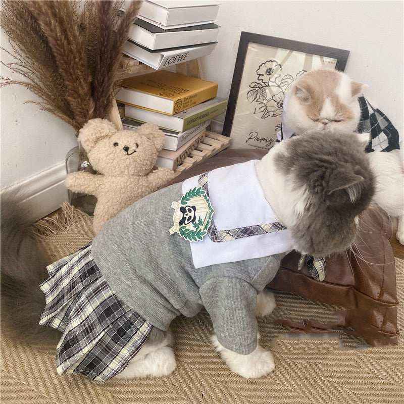 Vestito Elegante per Cani e Gatti "Collegge" - Stile Universitario by Dog Moda