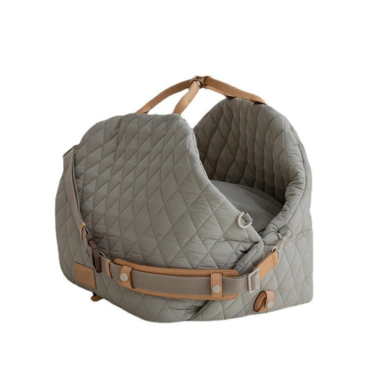 Trasportino Pieghevole Gatti Cani Lusso Manici Pelle by Dog Moda