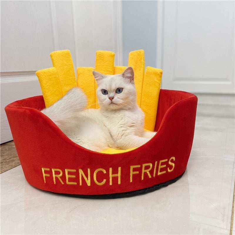 Lettino per cani e gatti "Hamburger Patatine fritte" by Dog Moda