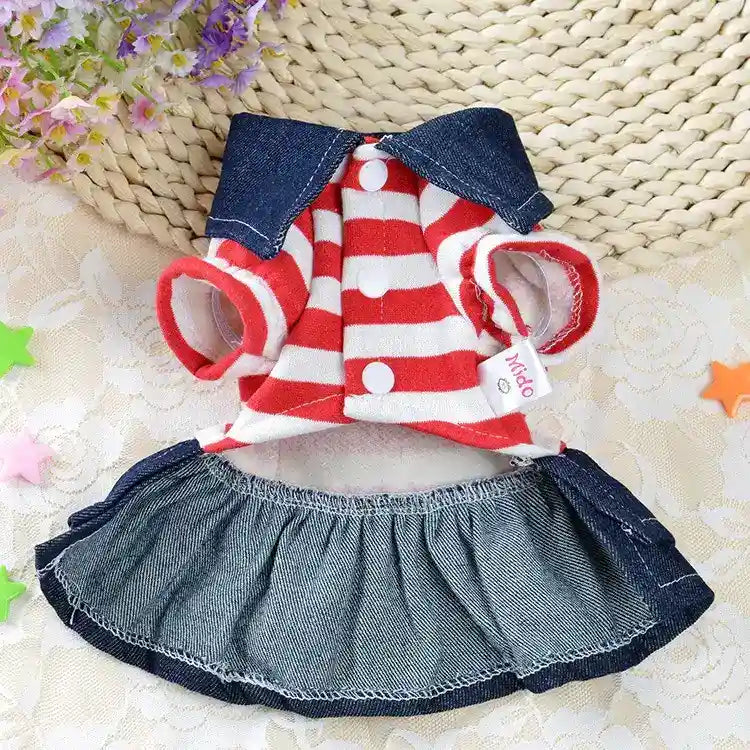 TeddyStyle - Vestitino Elegante per Cani con Salopette o Gonnellina - Dog Moda