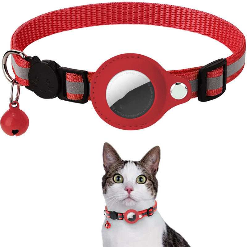 Reflective Collar for Cats and Dogs with Apple AirTag Housing – Locate Your Pet Safely!