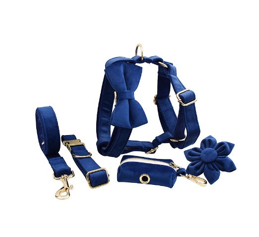 Set Pettorina ad H per Cani Modello "Velvet"