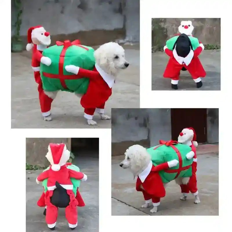Costume per cani "Aiutante di Babbo Natale" – Divertimento e magia per il tuo cane durante le festività by Dog Moda