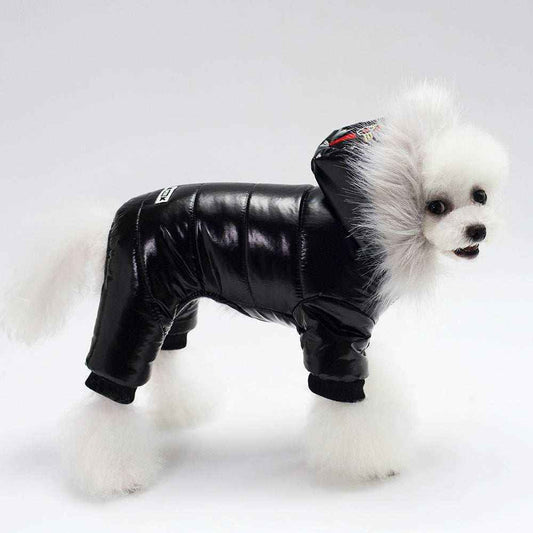 "Messi" Waterproof Dog Down Jacket with Fleece Padding