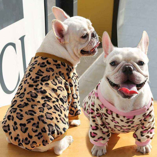 Felpina Leopardata per Cani "Baffo Pardo" - Stile e Comfort Selvaggio by Dog Moda
