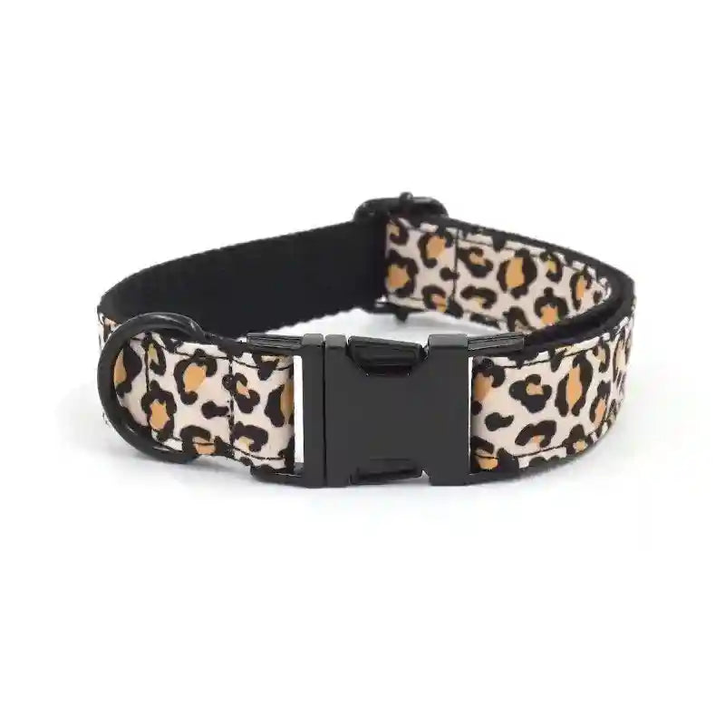 Set Collare e Guinzaglio Leopardato - Modello "Wild Style" by Dog Moda