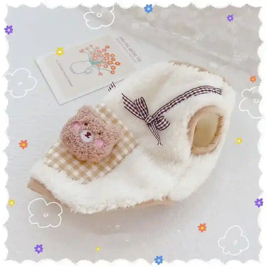 Maglia in Pile per Cani "Penny" con Orsetto Ricamato - Eleganza e Comfort by Dog Moda