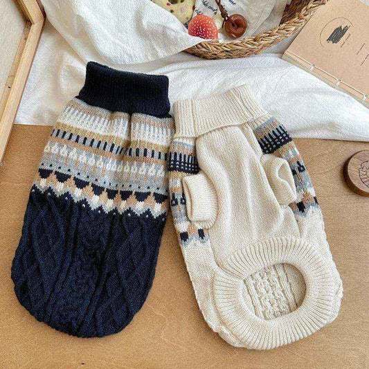 Maglione Virtù per Cani - Intrecciato Senza Maniche by Dog Moda