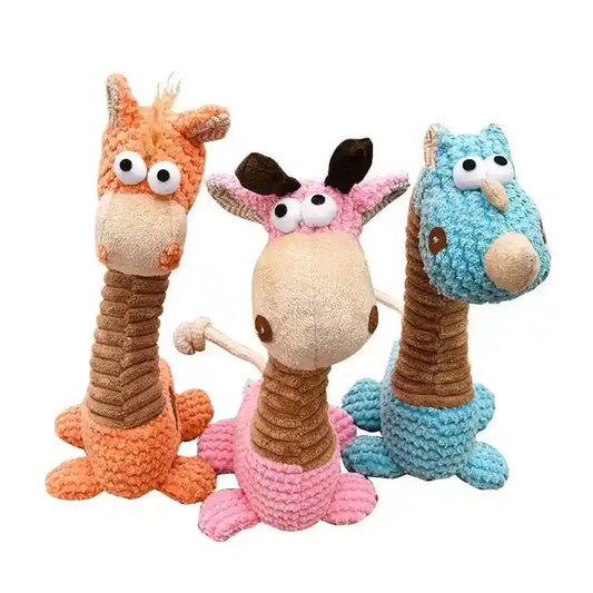 Gioco per cani peluche in cotone "Giraffa" Elite by Dog Moda