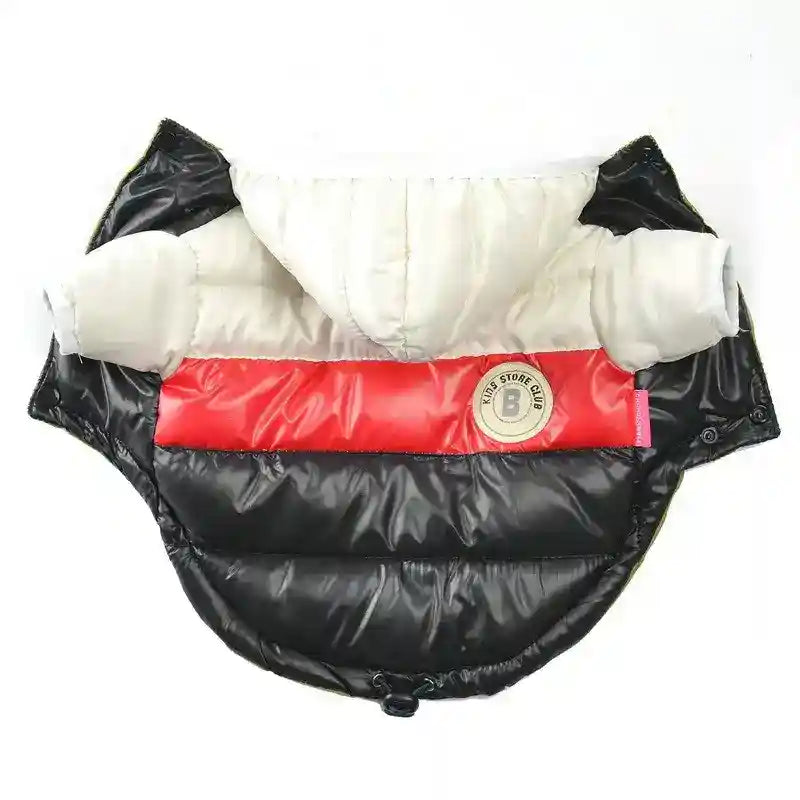 Piumino Impermeabile per Cani - Modello King bianco e nero - Dog Moda