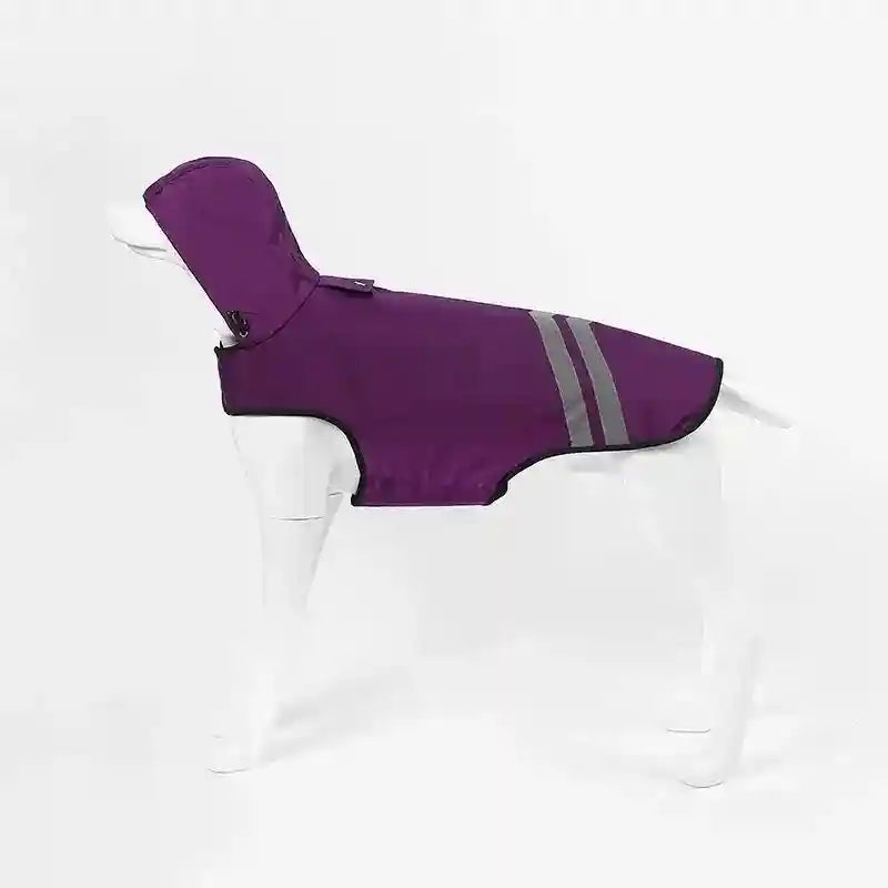 Impermeabile per cani "Ginger" con cappuccio e inserti riflettenti | DogModa by Dog Moda