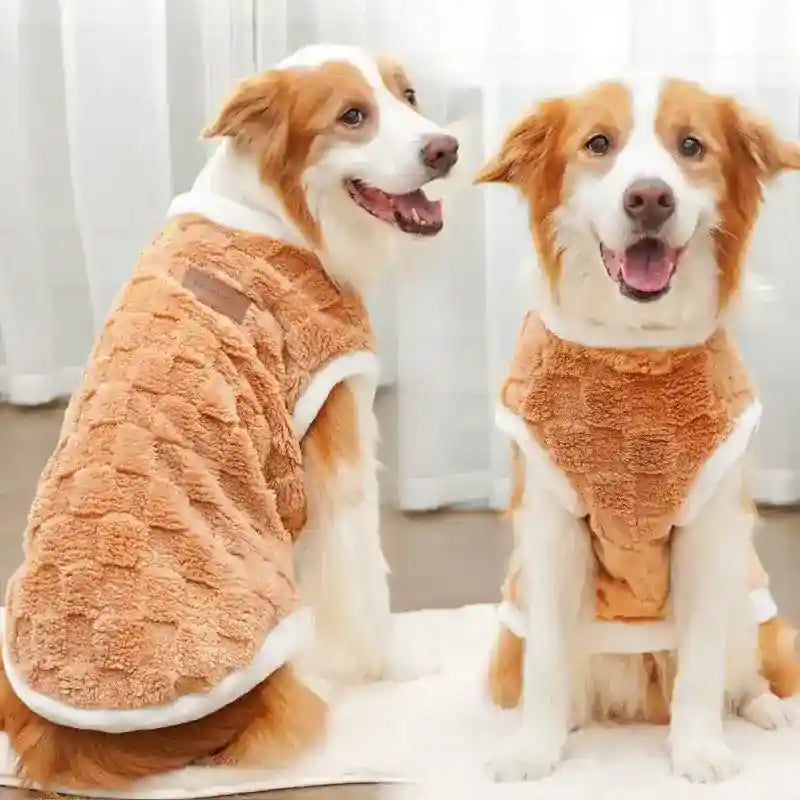 Maglia in Pile per Cani "Chess" a Scacchi in Vari Colori by Dog Moda