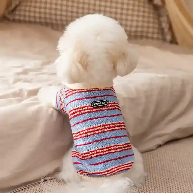 Maglione Cani Gatti Righe Caldo Invernale Maglia Knit by Dog Moda
