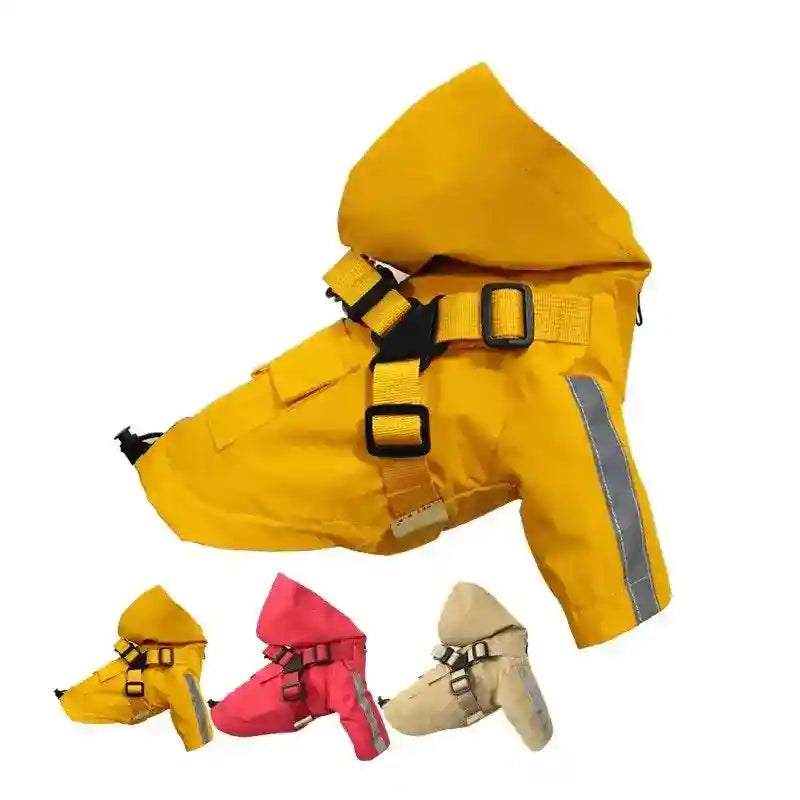 Impermeabile per Cani con Pettorina - K-Way Antipioggia by Dog Moda