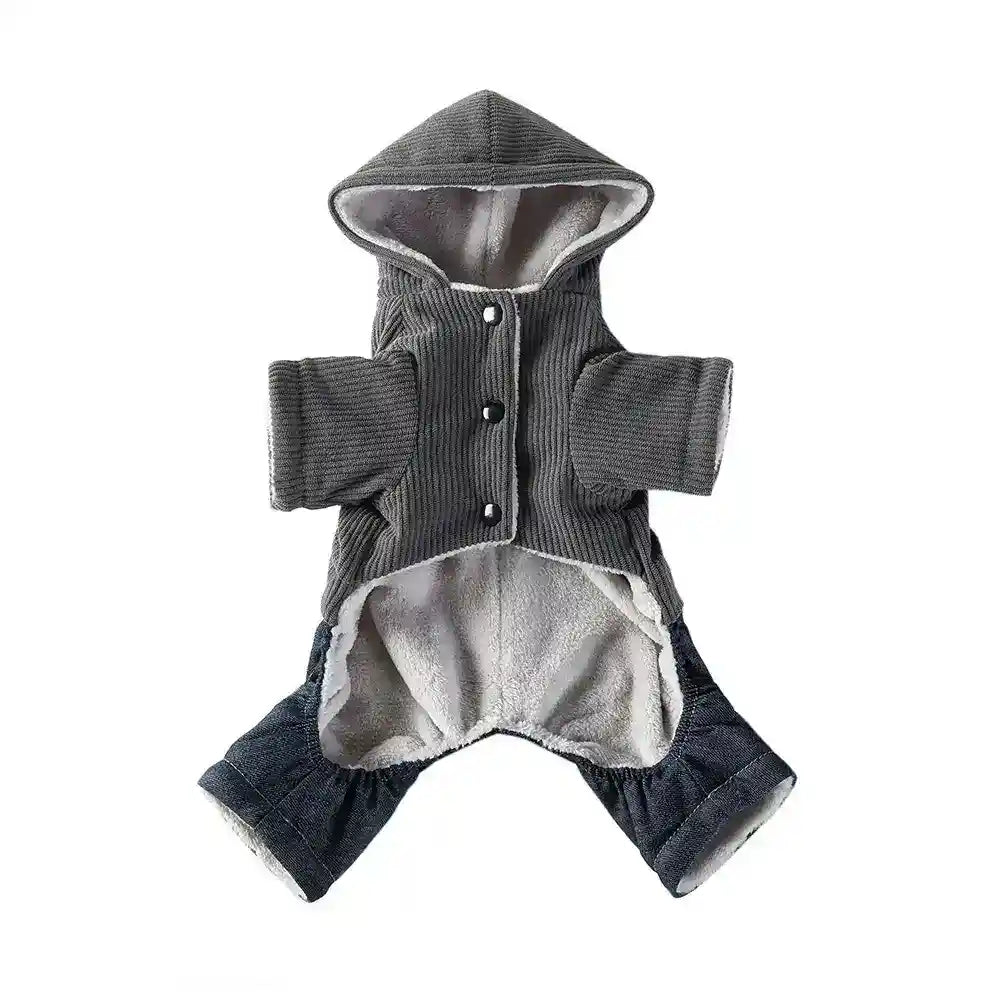 Cappotto Cani Coco Tweed - Velluto Coste 4 Zampe Pile by Dog Moda