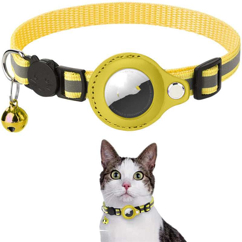 Reflective Collar for Cats and Dogs with Apple AirTag Housing – Locate Your Pet Safely!