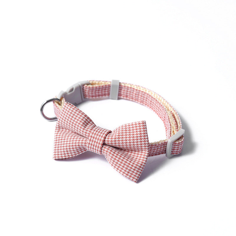 Collare Elegante per Cani con Fiocco – Regolabile in 4 Colori