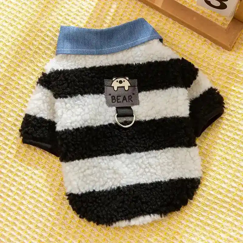 Felpa BEAR HIPIPET in Pile Pelo d'Agnello per Cani by Dog Moda