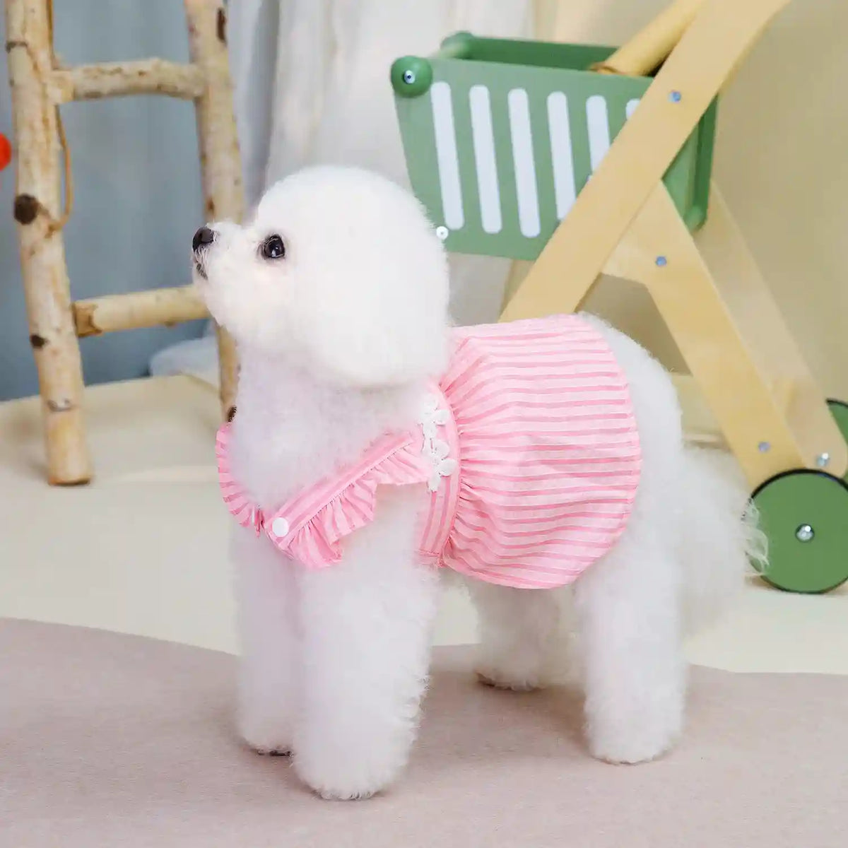 Vestitino Principessa a Righe per Cani - Elegante by Dog Moda
