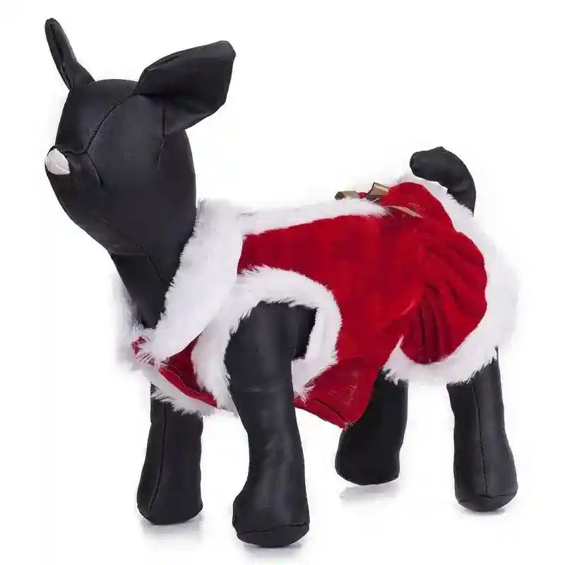 Vestito per cani da Babbo Natale smanicato – Il look perfetto per le festività natalizie by Dog Moda
