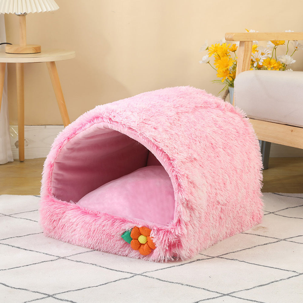 Cuccia Grotta in Pile per Gatti e Cani Piccoli – Morbida & Calda