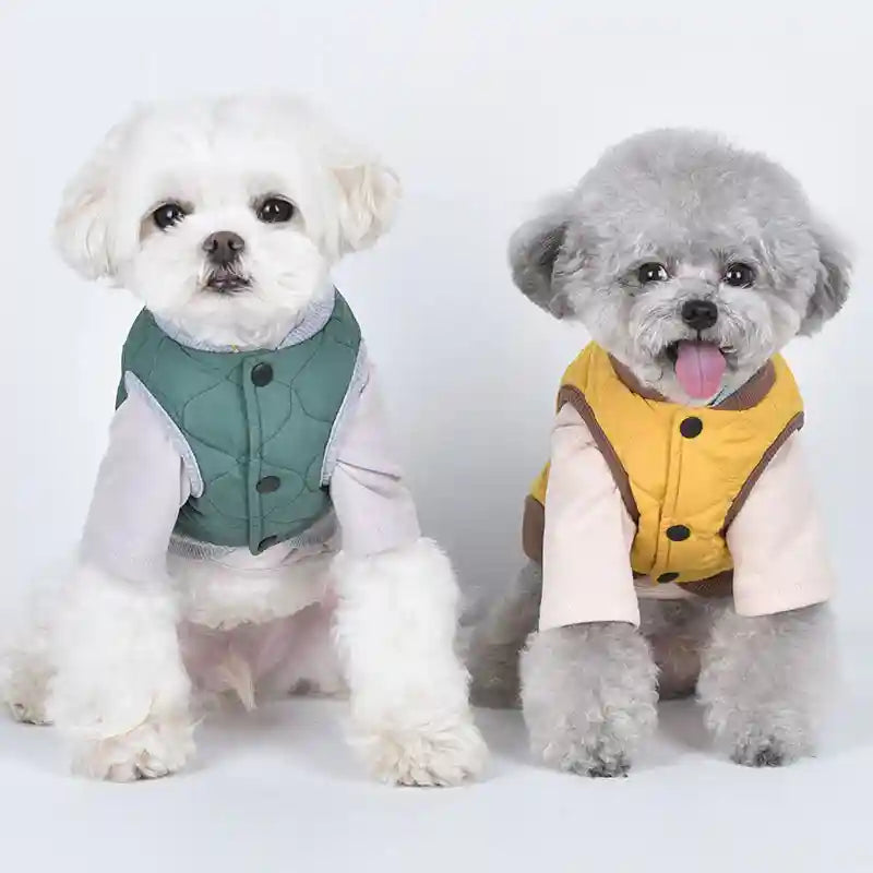 Cappotto Smanicato Cani Daru - Trapuntato a Rombi by Dog Moda