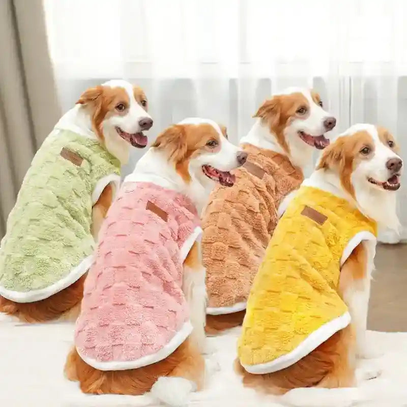 Maglia in Pile per Cani "Chess" a Scacchi in Vari Colori by Dog Moda