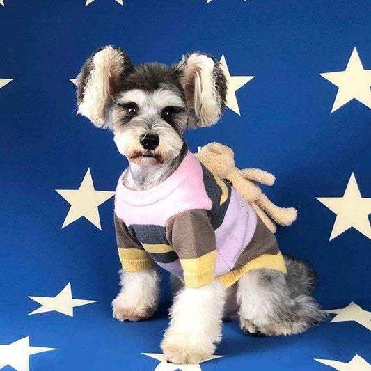 Maglione per Cani "Tawney Bear" con Orsetto Cucito sul Dorso by Dog Moda
