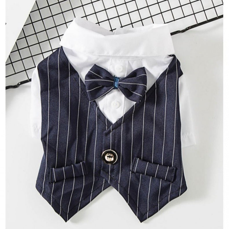Vestitino elegante per cani "Gilet a righe"