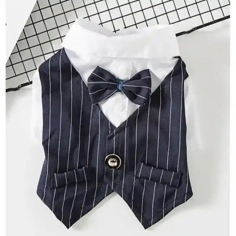 Vestitino elegante per cani "Gilet a righe" by Dog Moda