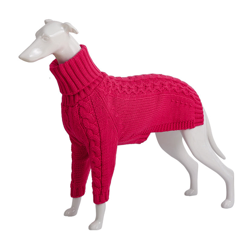 Maglioncino a Collo Alto per Cani Levriero – Elegante e Caldo