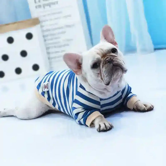 Tutina per cani e Bulldog a righe "Briciola" by Dog Moda