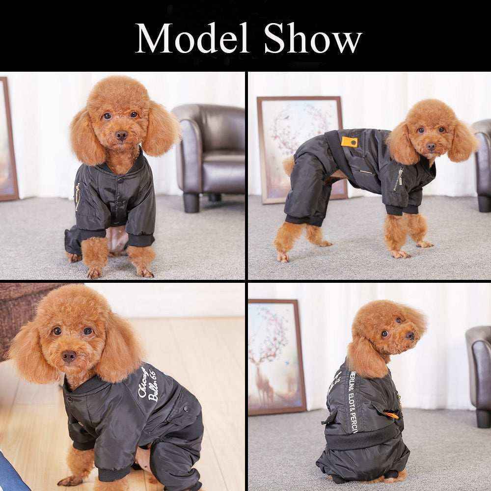 Cappotto Nero Quattro Zampe "Chicago Bulls" - Eleganza e Stile per il Tuo Cane by Dog Moda
