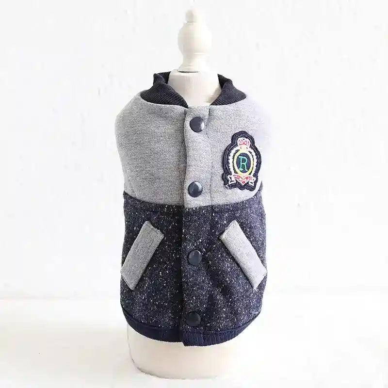 Cappotto Cani Study Bottoni Imbottitura Pile Invernale by Dog Moda