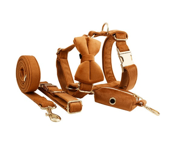Set Pettorina ad H per Cani Modello "Velvet"