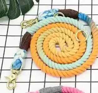 Guinzaglio in Cotone Multi-color per Cani – Comfort, Stile e Controllo by Dog Moda