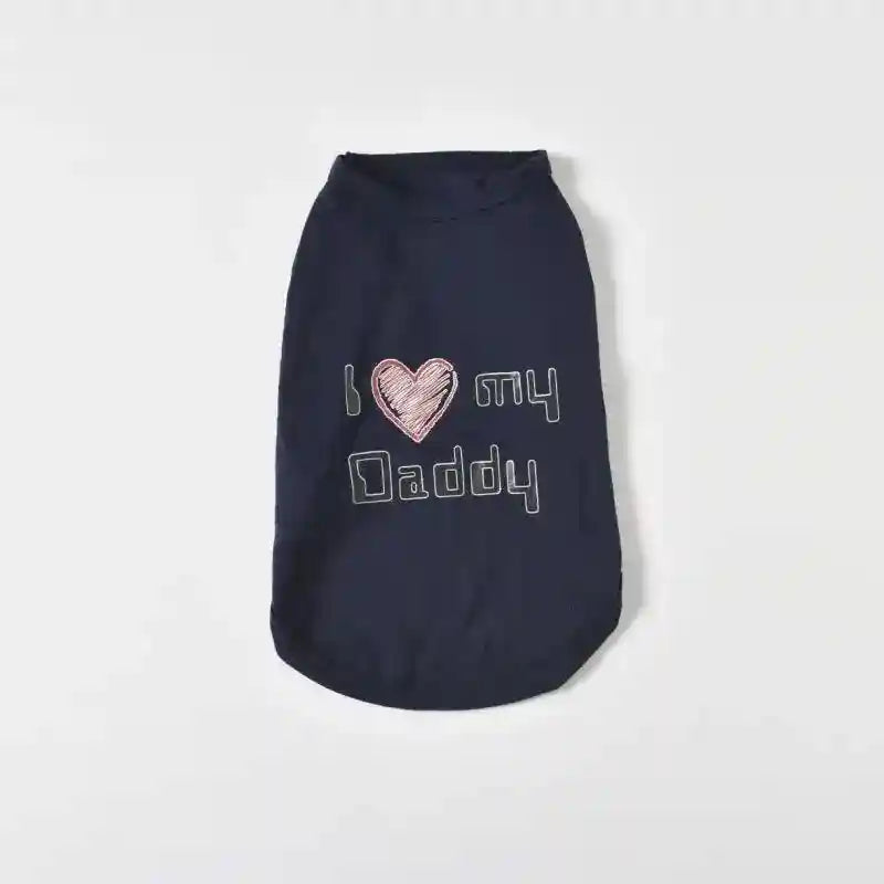 Maglietta per cani senza maniche "I Love my Mommy" by Dog Moda