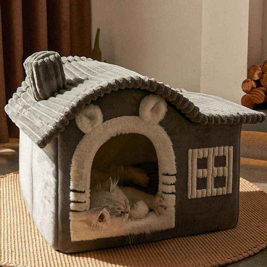 Casetta per Cani e Gatti in Velluto "Buckingham Palace" - Eleganza e Comfort per il Tuo Amico a Quattro Zampe by Dog Moda