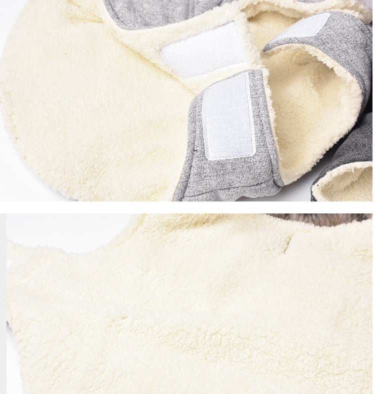 Bulldog Coat "Boutique" with Faux Fur Collar - Style and Comfort